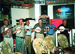 Playing in the Sportsmans Bar, Cala Millor