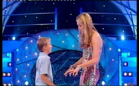 Chris with Cat Deeley