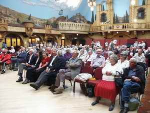 A section of the audience enjoying the proceedings in the Spanish Hall.