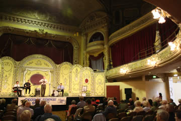 A view of The Pavilion - Dennis Mitchell on stage.