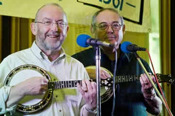 "Two virile young men" Peter and Dennis.