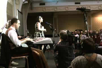 Francesca entertains (video still)