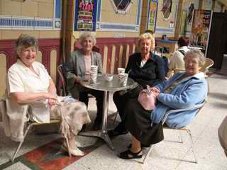Formby ladies enjoy a morning coffee
