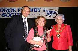 Dennis with Frances Terry and Cllr. Sue Wright