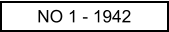 NO 1 - 1942