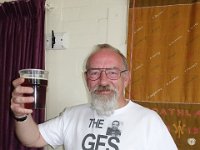 DSC02953  "Cheers" say bar co-manager John Howard