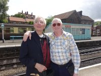 DSC03022  Best mates on Grosmont Railway Station.