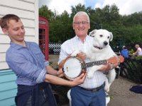 DSC03037  Tony, Joe and a very talenetd dog!