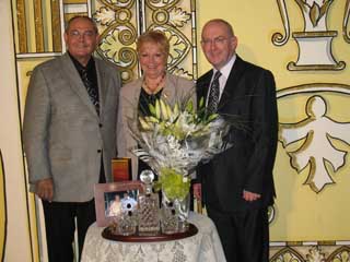 Dennis and Pat Taylor with Peter Pollard