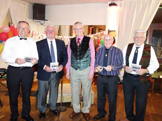 The founder members with Dennis Mitchell